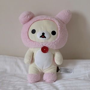 NWOT Rilakkuma San-X Pink Bunny Ears 12.5" Plush